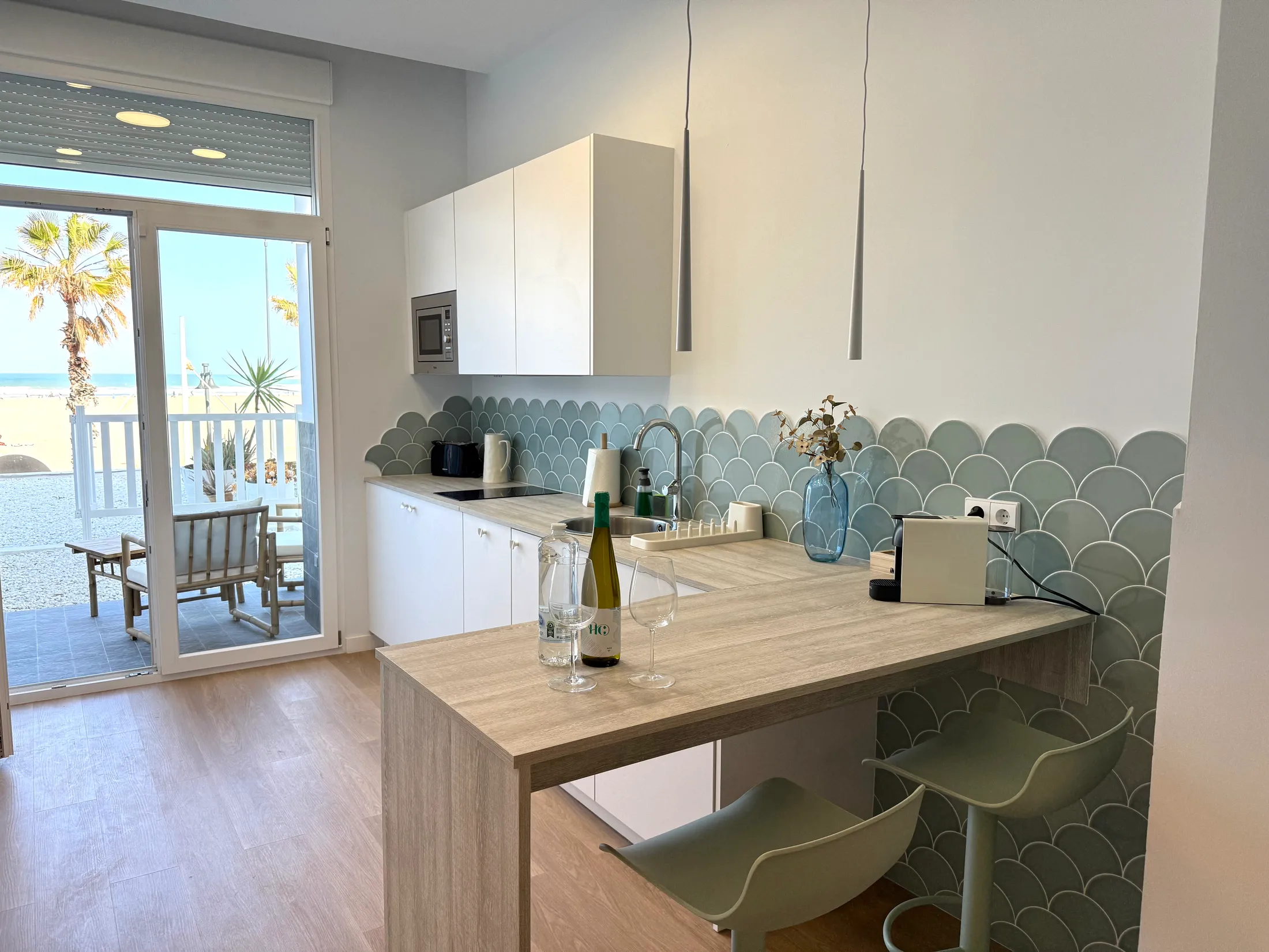Cocina con salida y vistas al mar, NEPTÚ24-2